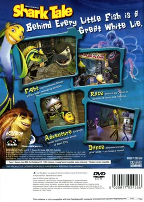 DreamWorks Shark Tale box cover back